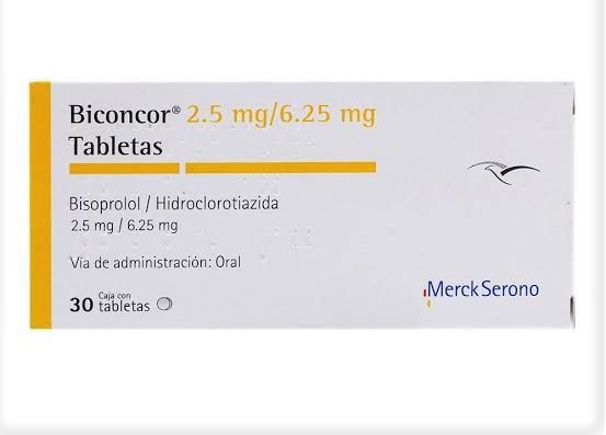 Ziac Biconcor Bisoprolol fumarate Hydroch 2.5/6.25 mg 30 Tabs ...
